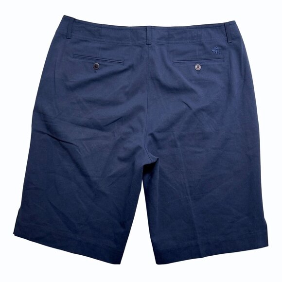 Tommy Bahama Backswing Bermuda‎ Golf Shorts Womens 14 Silk Cotton Navy Athletic - Picture 6 of 12
